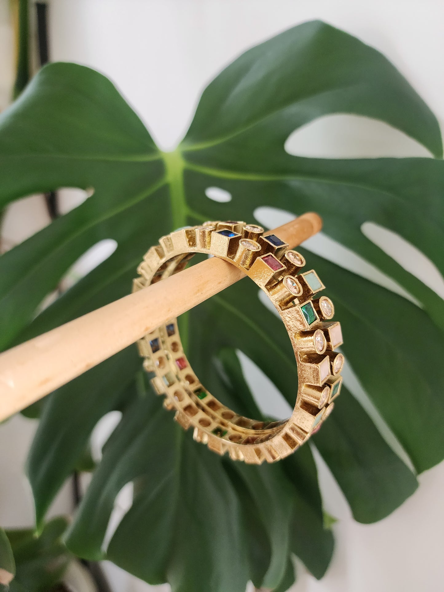 Polki Bangles (size 2.10)