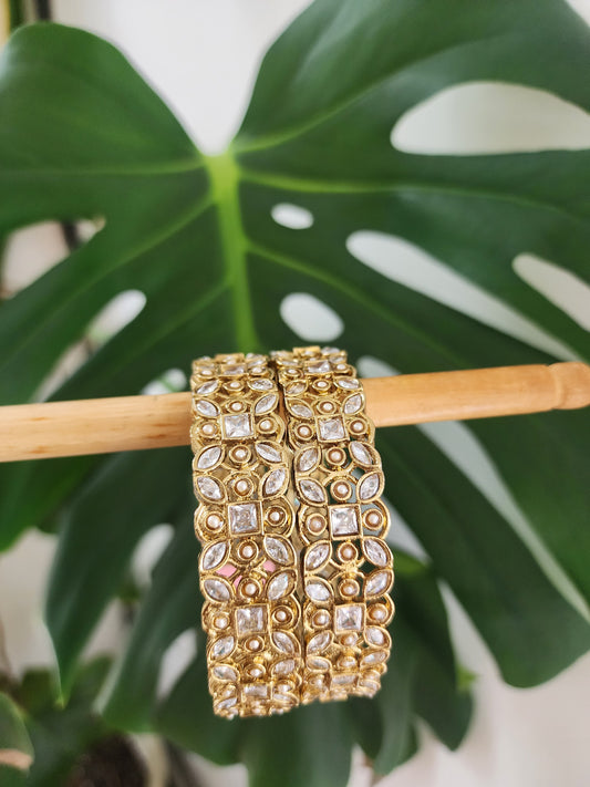 Polki Bangles (size 2.10)