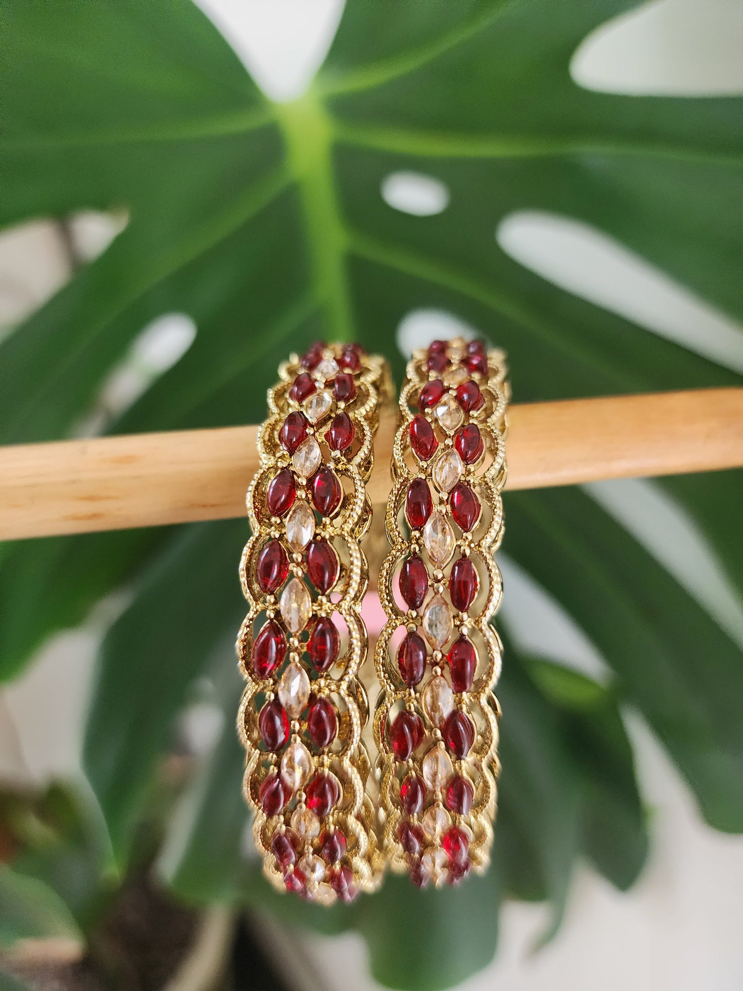 Polki Bangles (size 2.4
