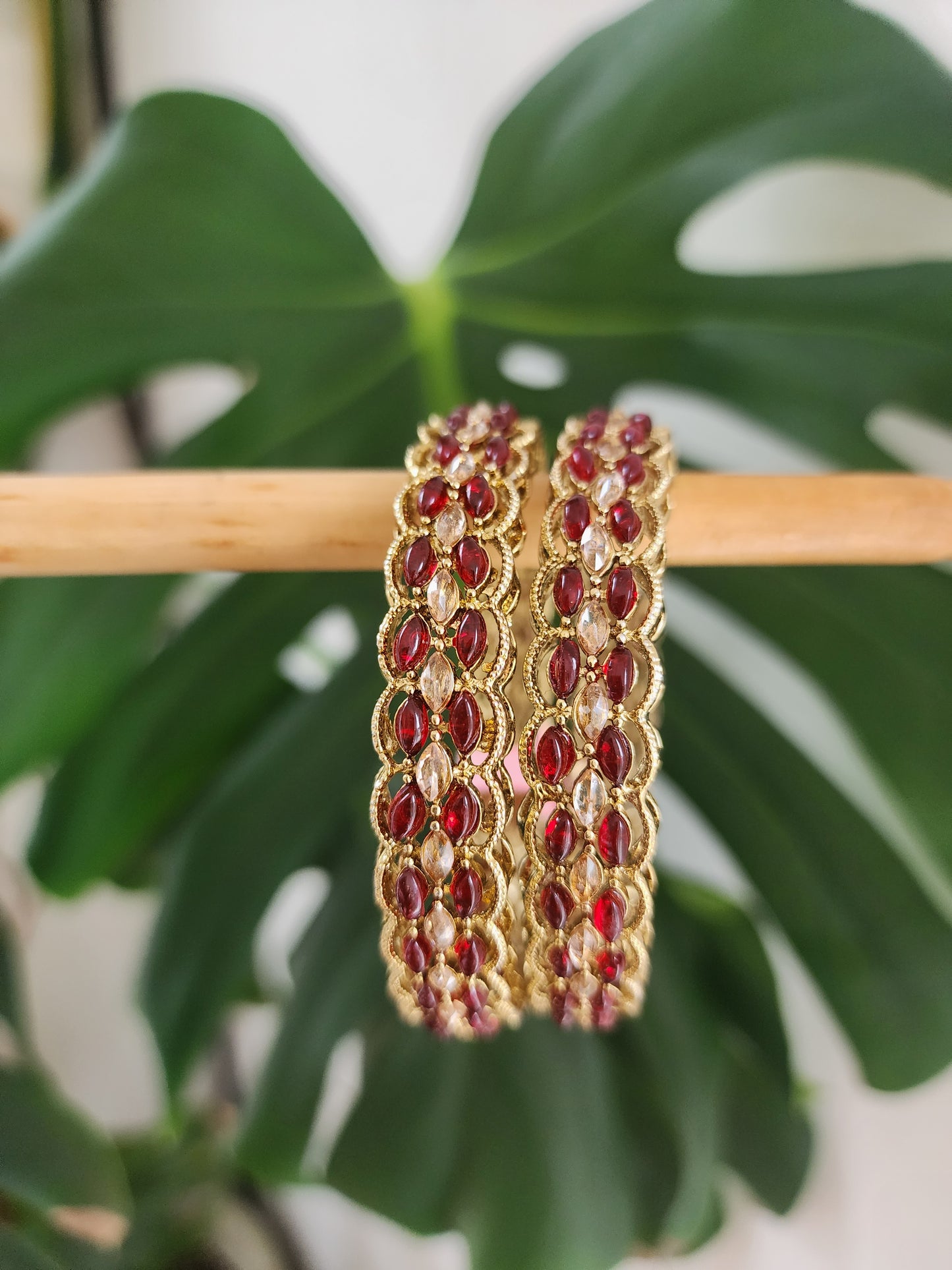 Polki Bangles (size 2.4