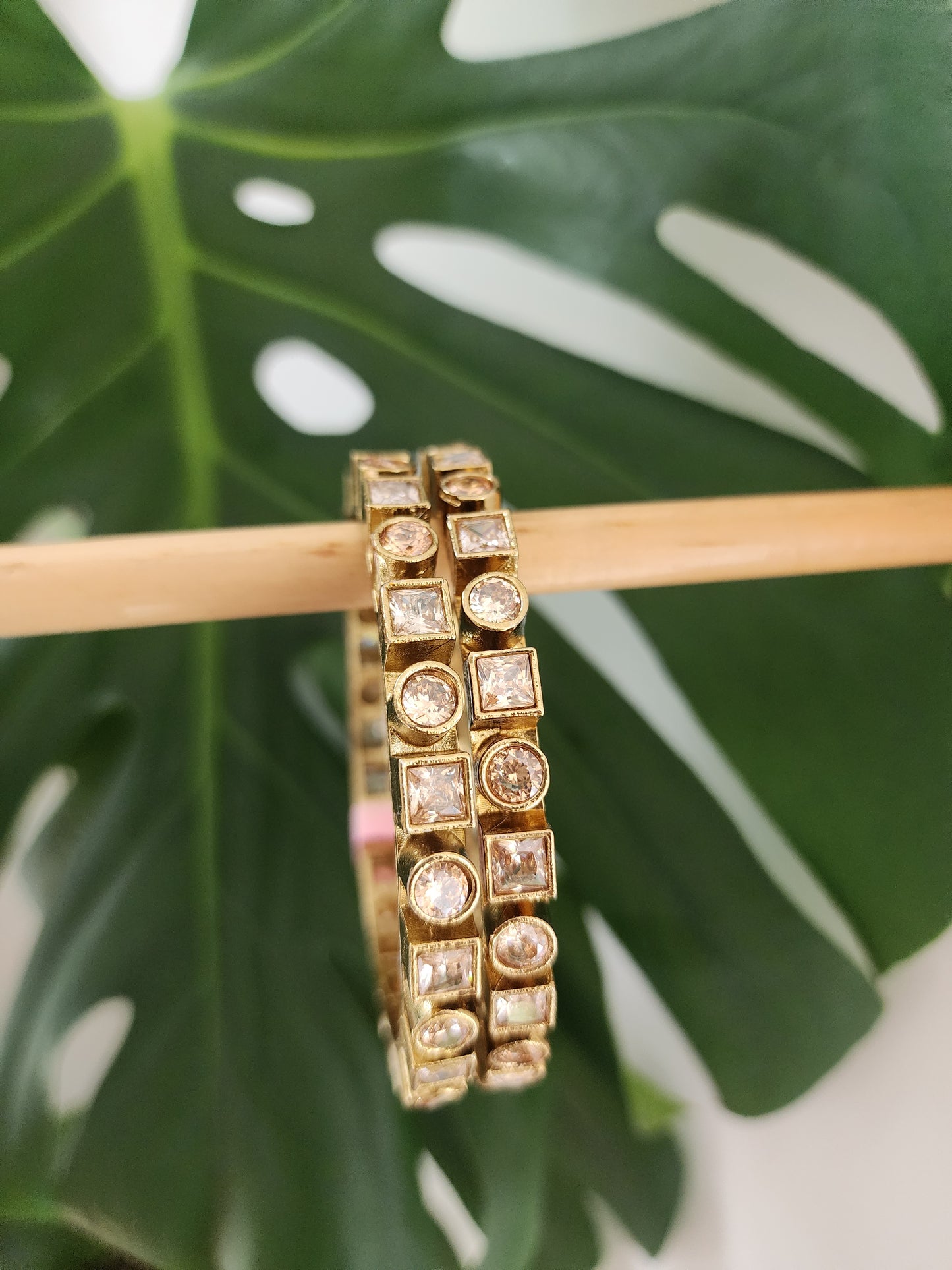 Polki Bangles (size 2.10)