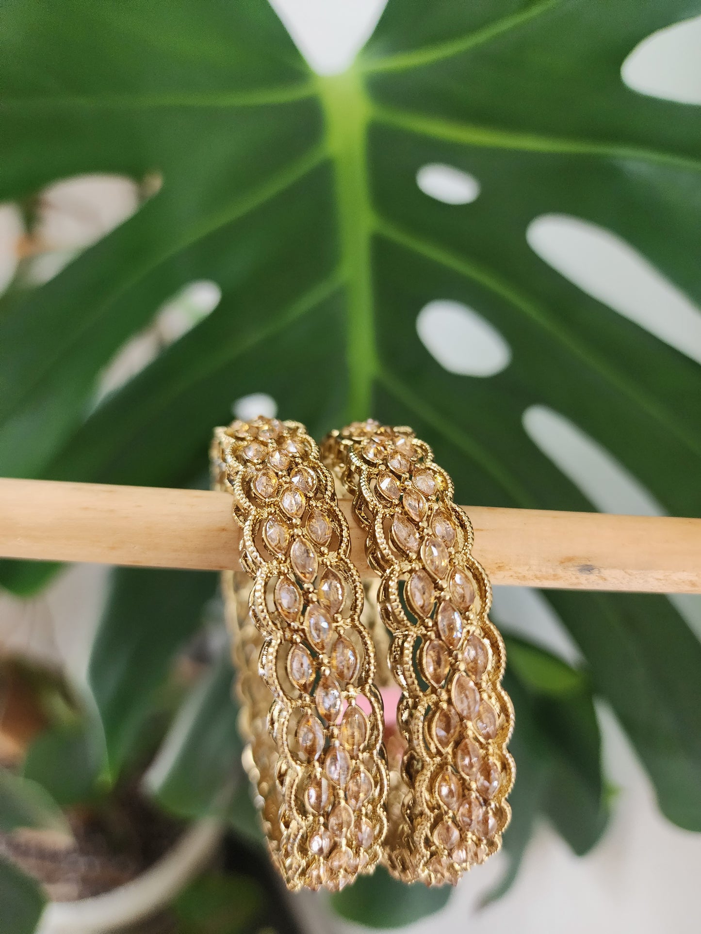 Polki Bangles (size 2.4