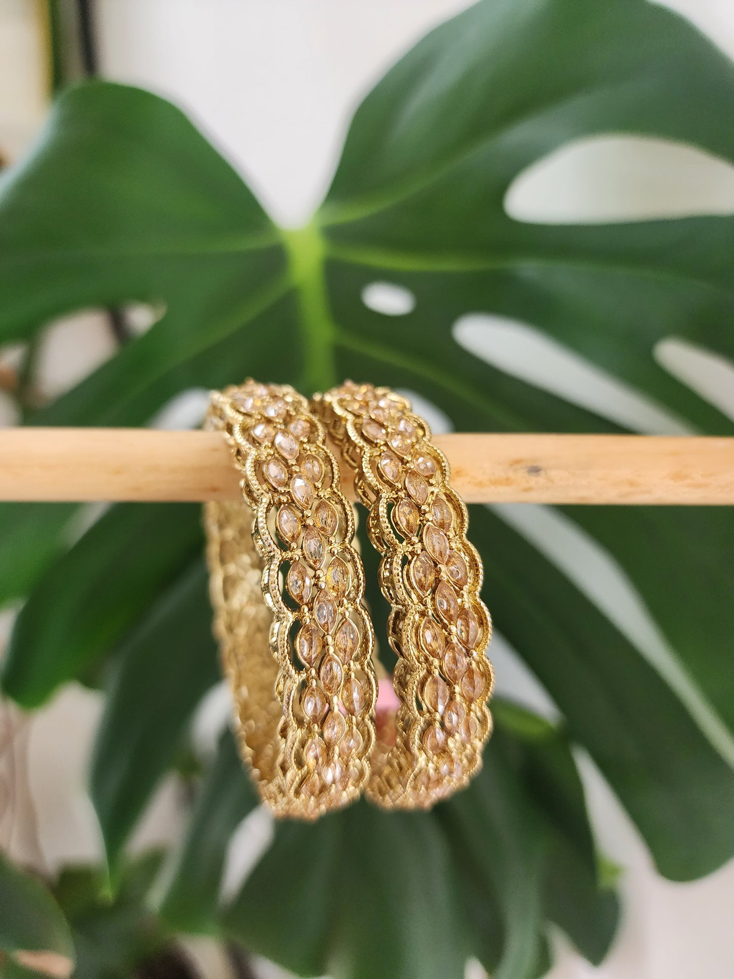 Polki Bangles (size 2.4